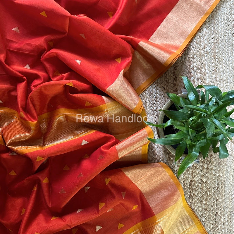  Zari Butti Maheshwari Saree