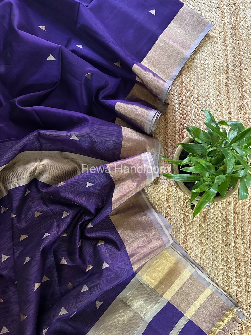  Zari Butti Maheshwari Saree