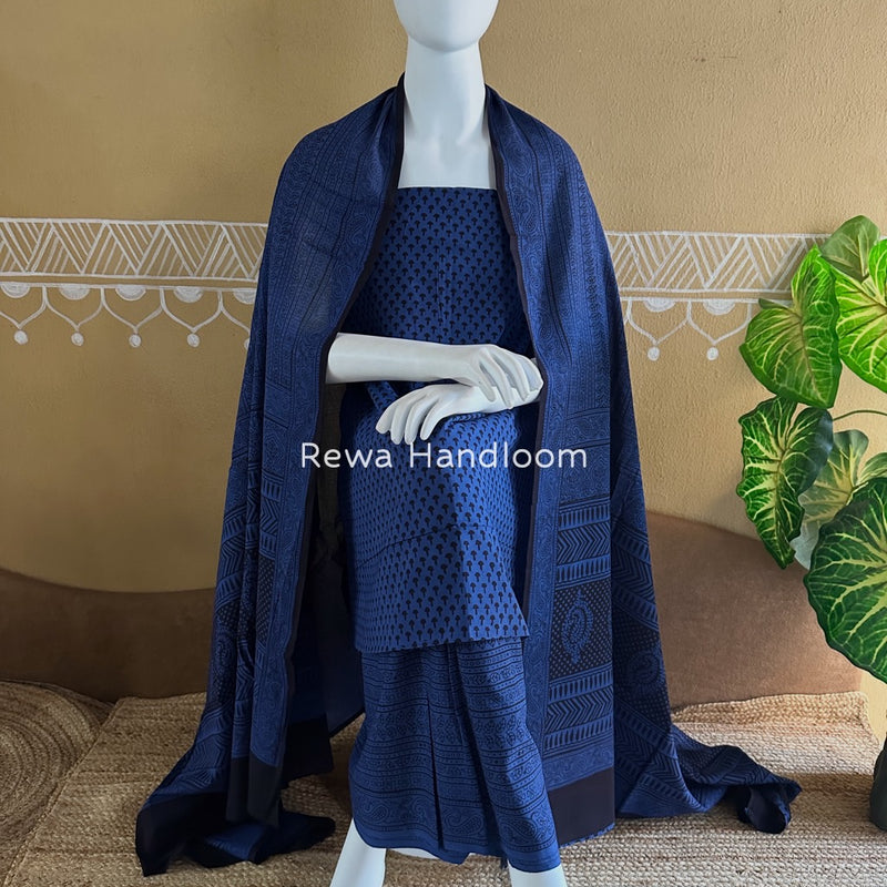  Bagh Print Cotton Suit