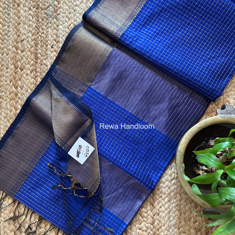 Maheshwari Zari Checks Saree