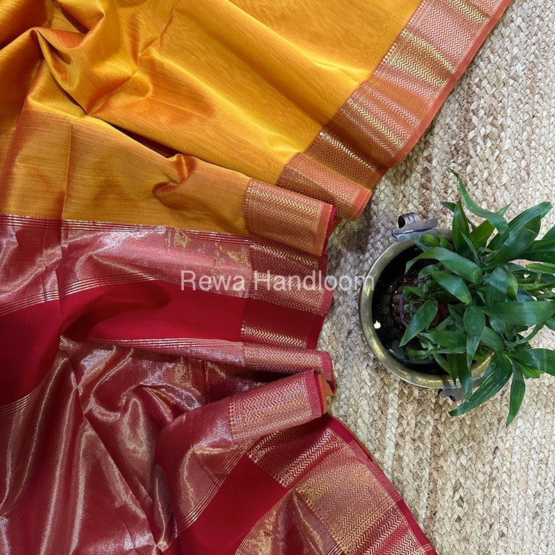 Maheshwari Zari Skirt Saree