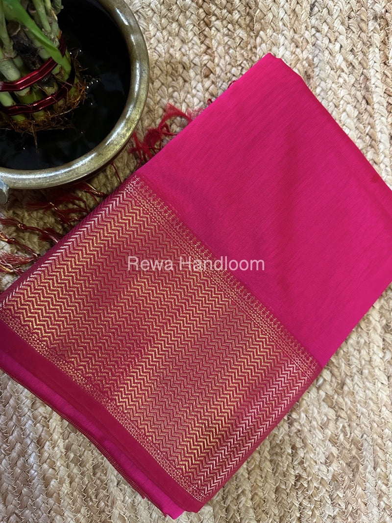 Maheshwari Rani Pink Zari Skirt Saree ZS0100