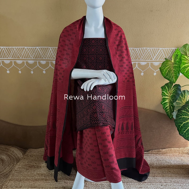  Bagh Print Cotton Suit