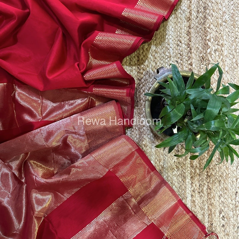 Maheshwari Zari Skirt Saree