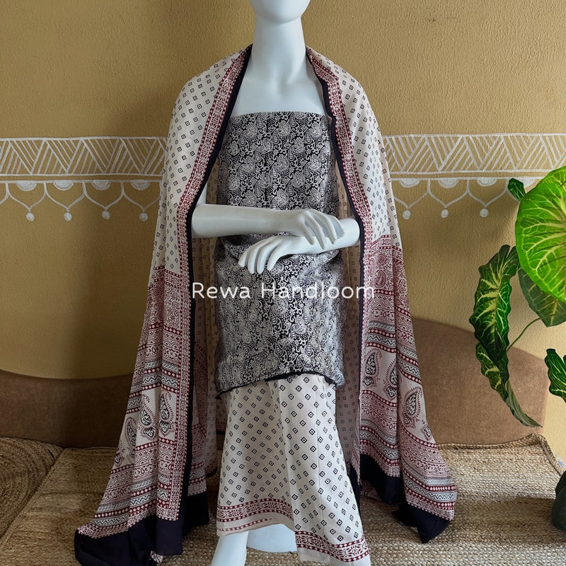  Bagh Print Cotton Suit