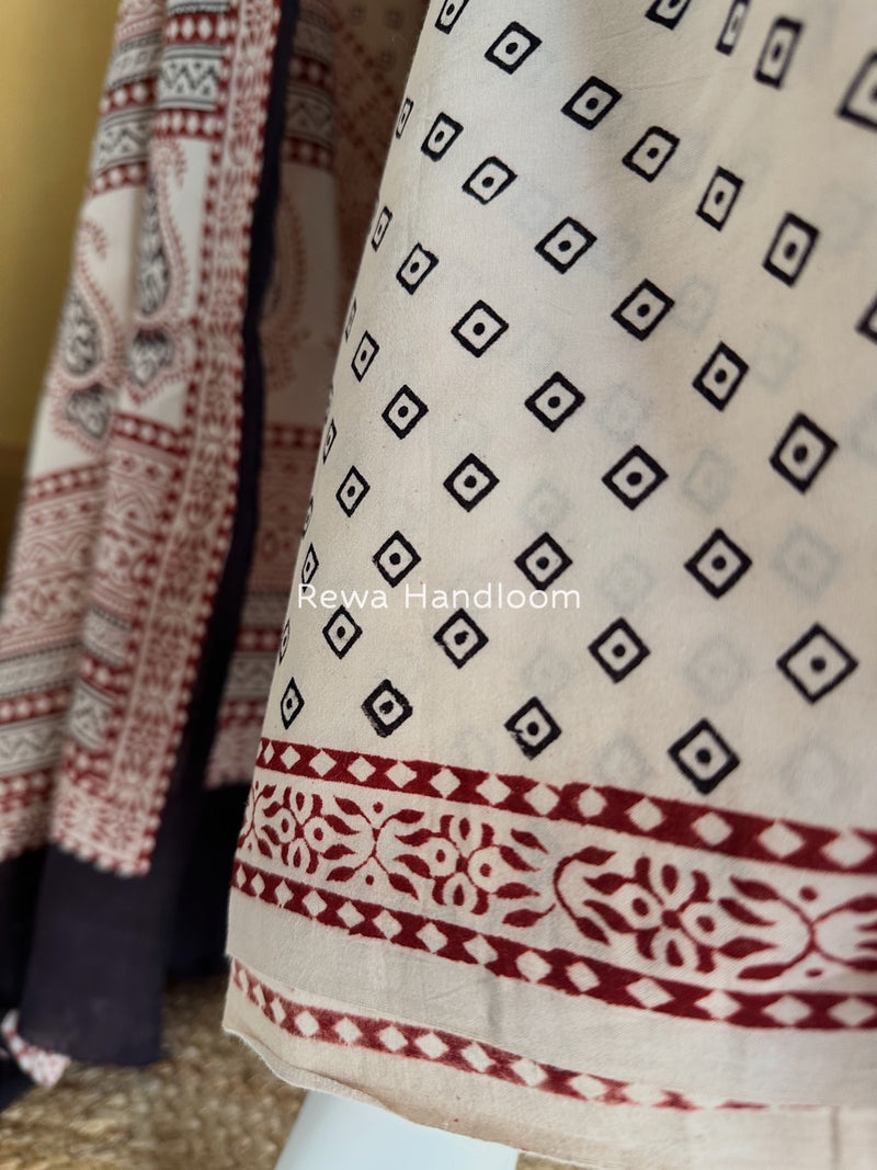  Bagh Print Cotton Suit