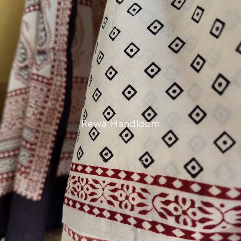  Bagh Print Cotton Suit