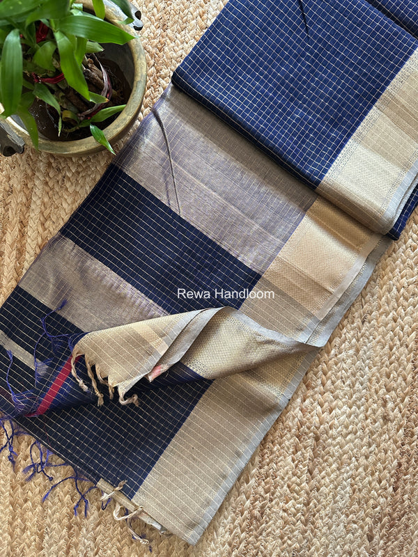 Maheshwari Zari Checks Saree