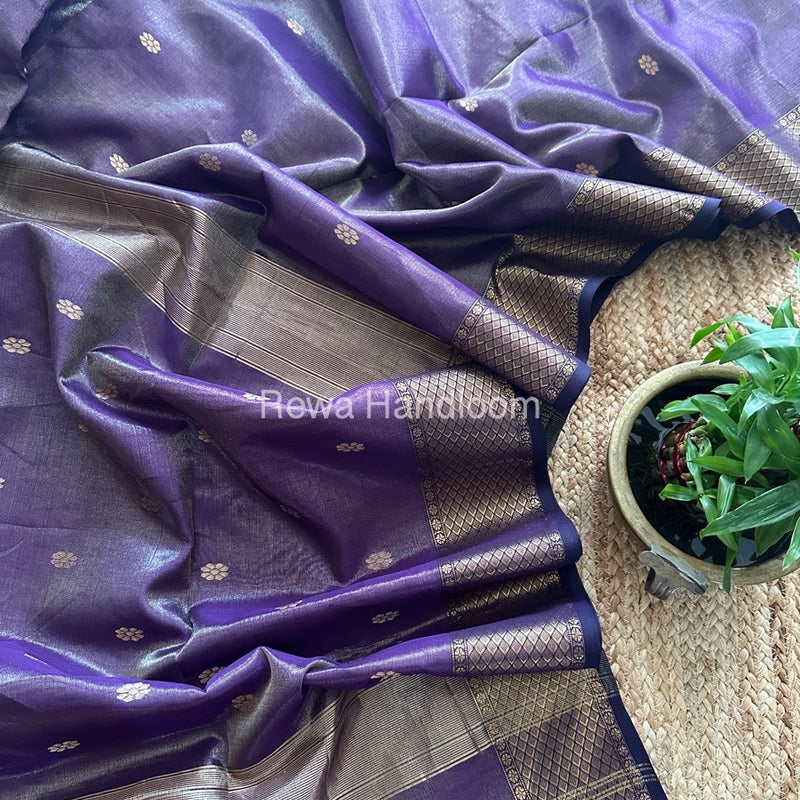 Maheshwari Tissue Silk Saree