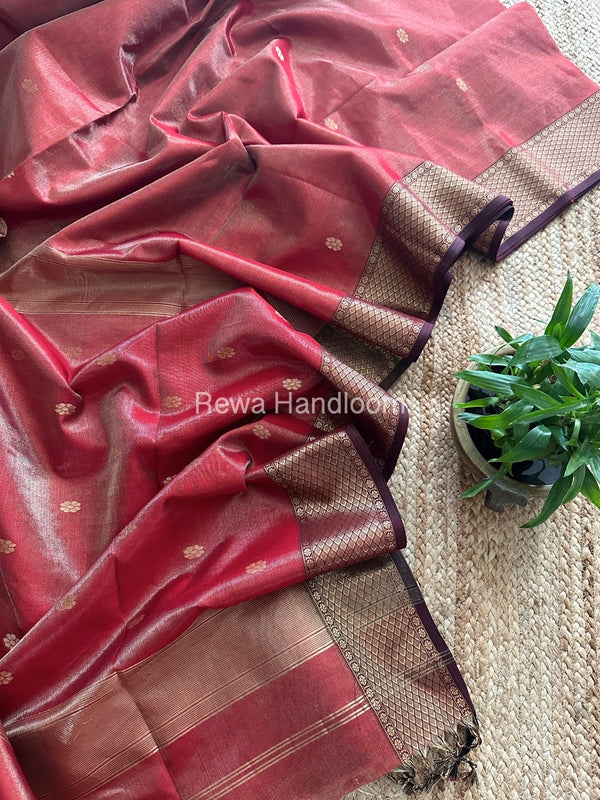 Maheshwari Tissue Butti Saree