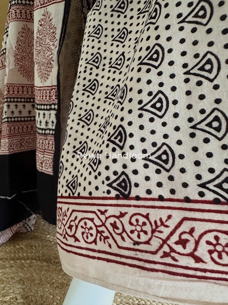 Bagh Print Cotton Suit