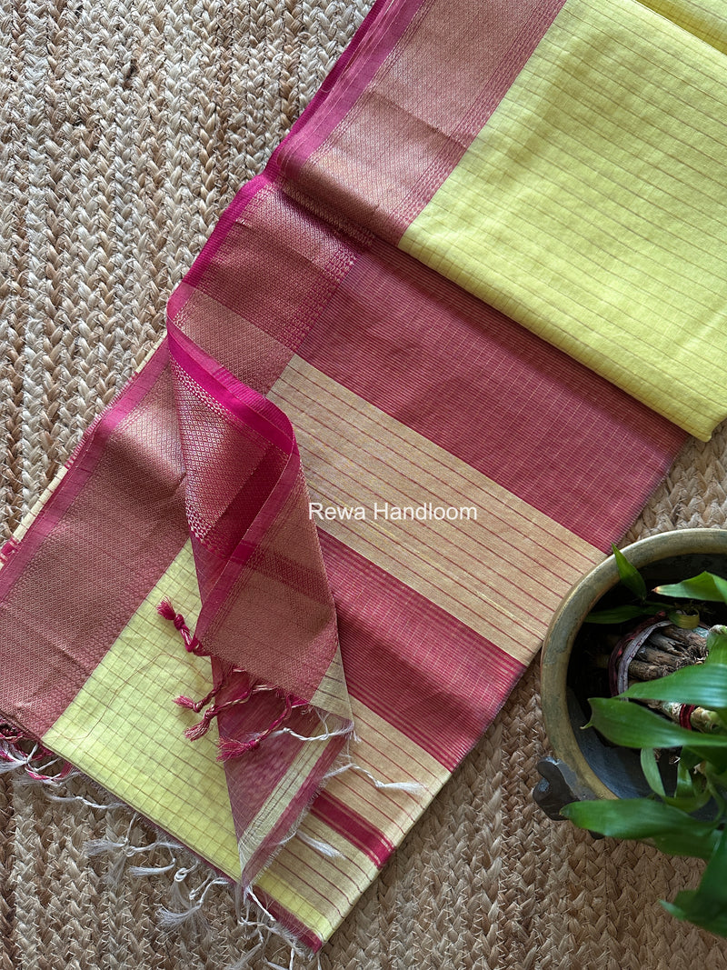 Maheshwari Zari Checks Saree