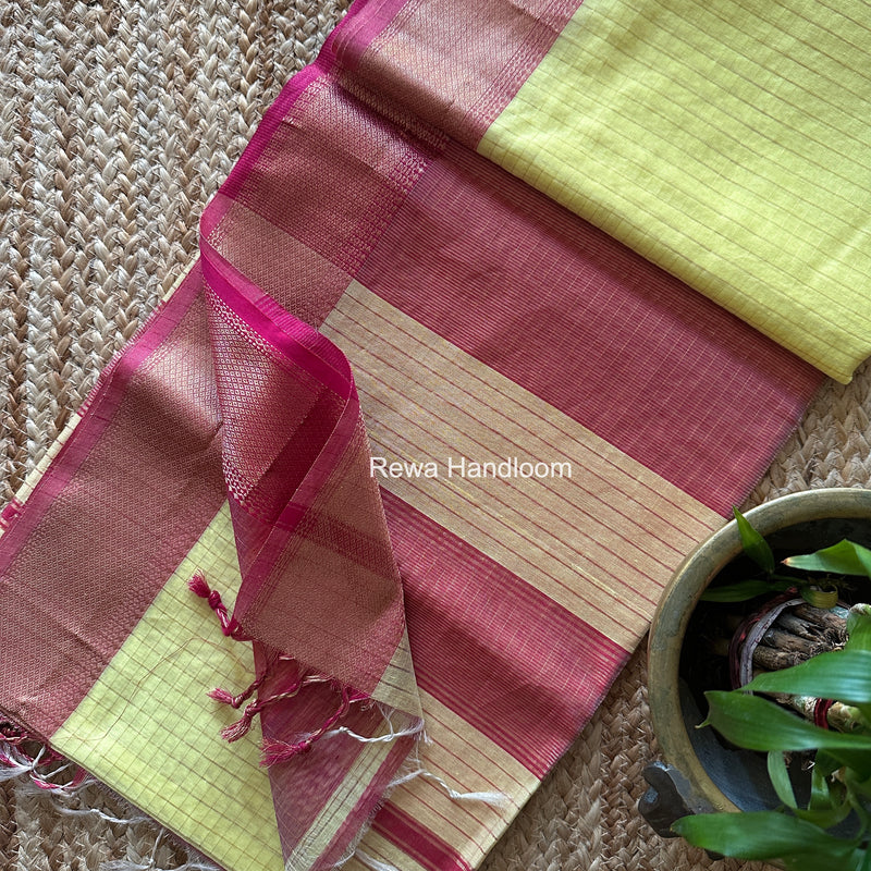 Maheshwari Zari Checks Saree
