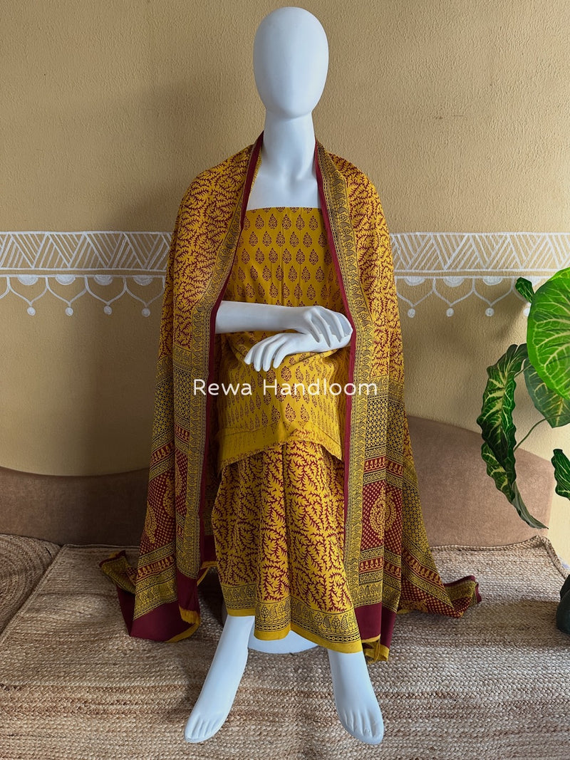  Bagh Print Cotton Suit