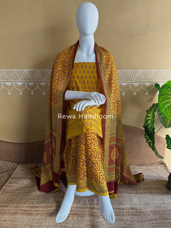  Bagh Print Cotton Suit