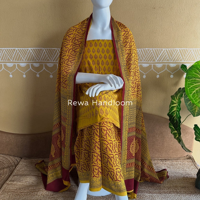  Bagh Print Cotton Suit