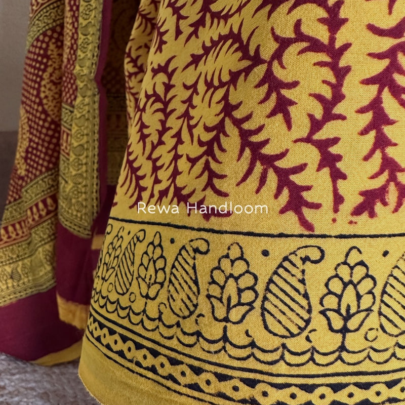  Bagh Print Cotton Suit