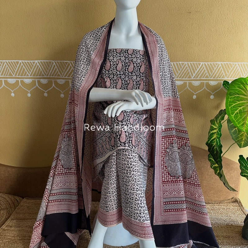  Bagh Print Cotton Suit