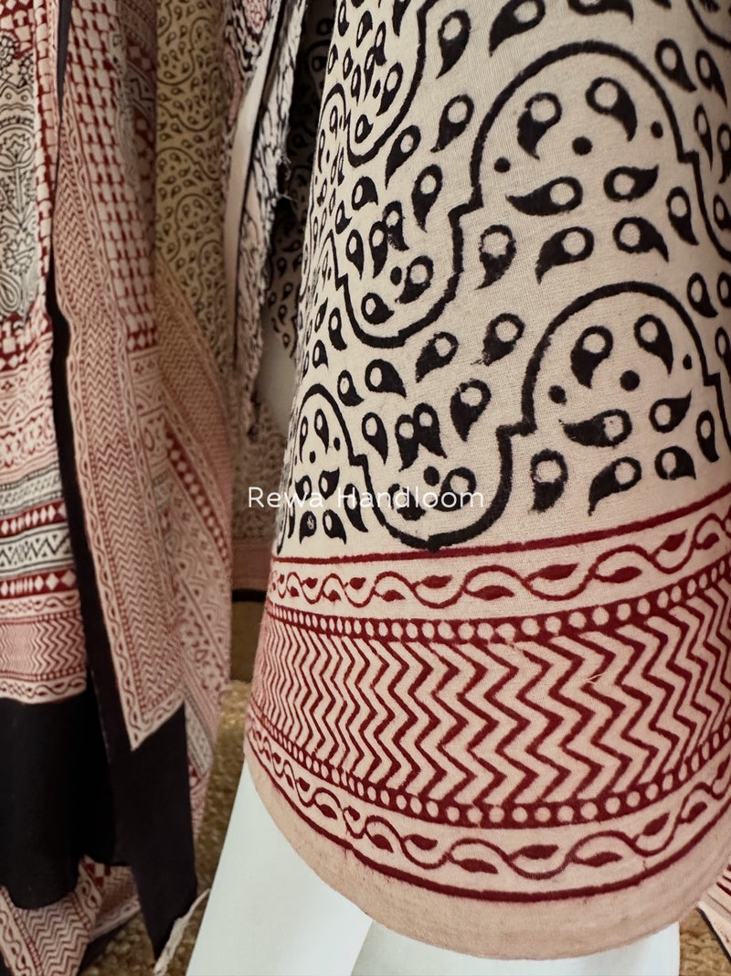 Bagh Print Cotton Suit 