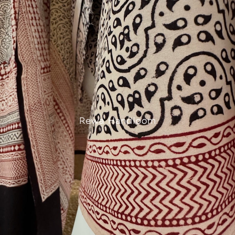 Bagh Print Cotton Suit 