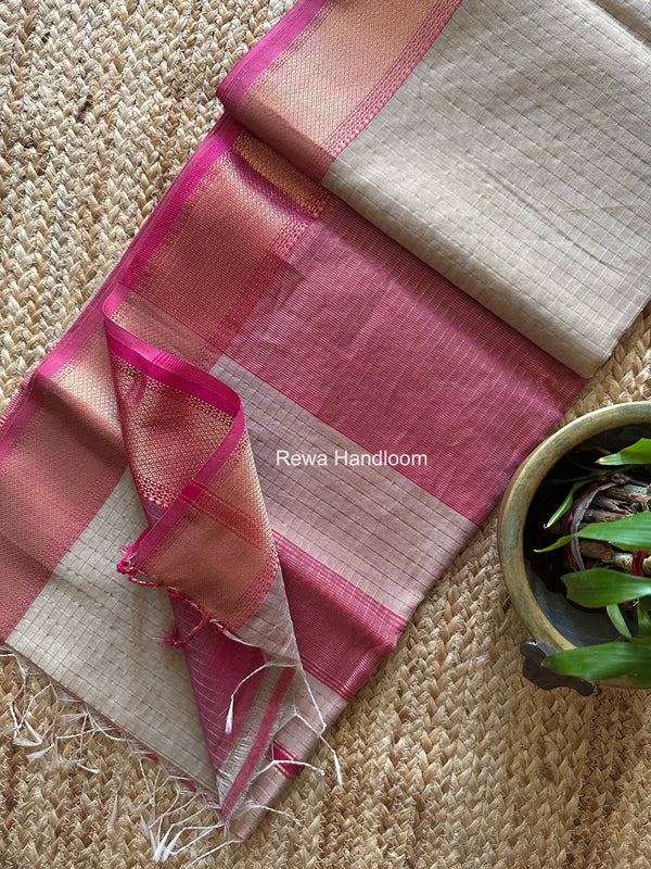 Maheshwari Zari Checks Saree