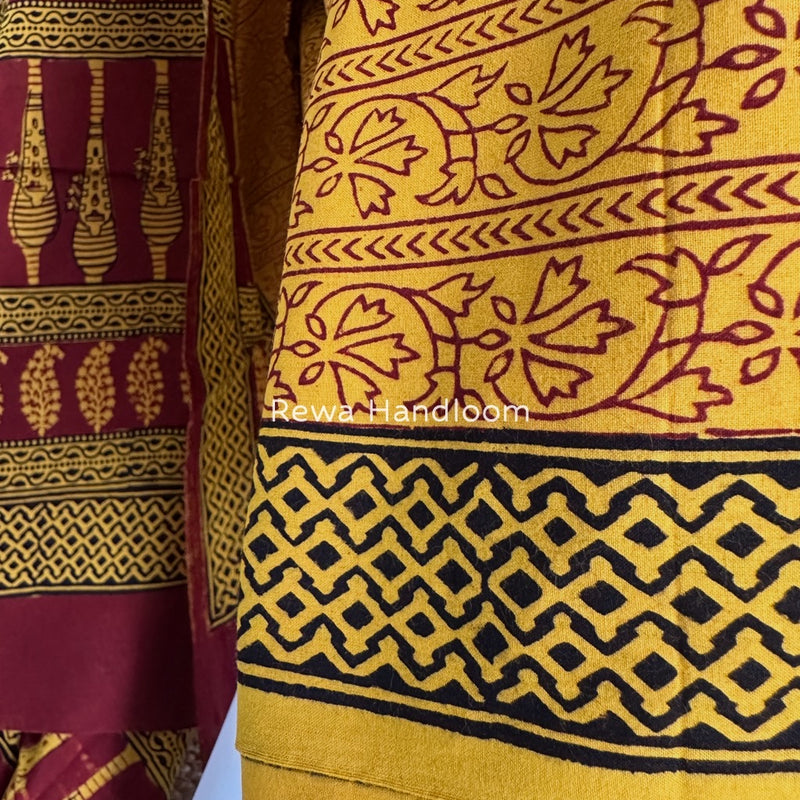  Bagh Print Cotton Suit