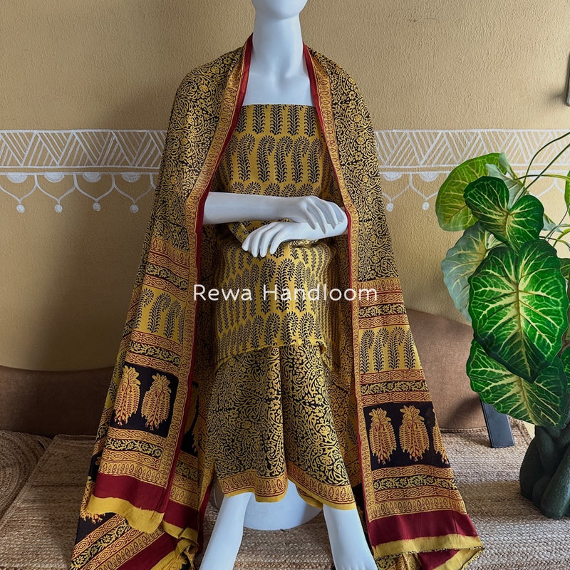  Bagh Print Cotton Suit