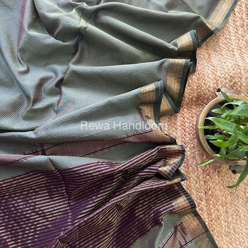 Maheshwari Garbha Reshami Silk Saree