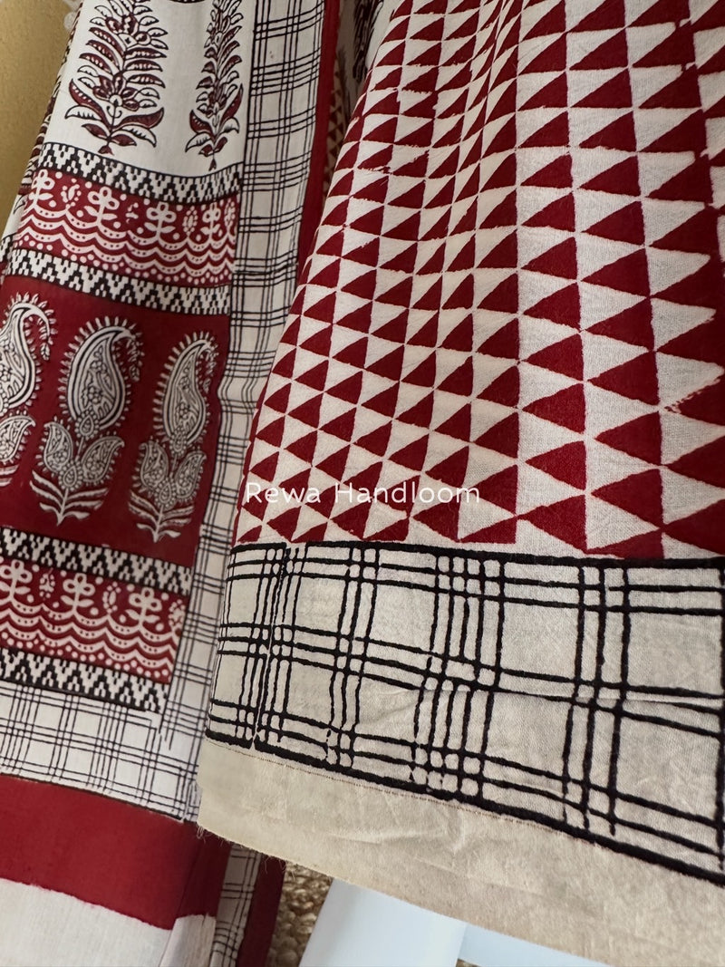  Bagh Print Cotton Suit