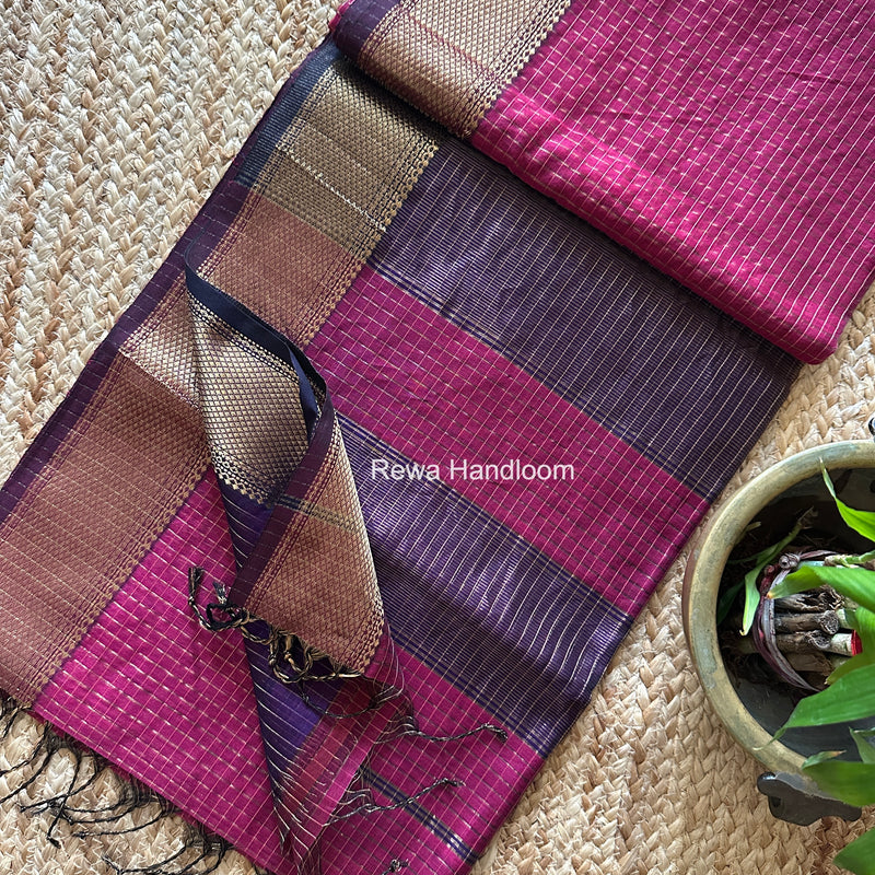 Maheshwari Zari Checks Saree