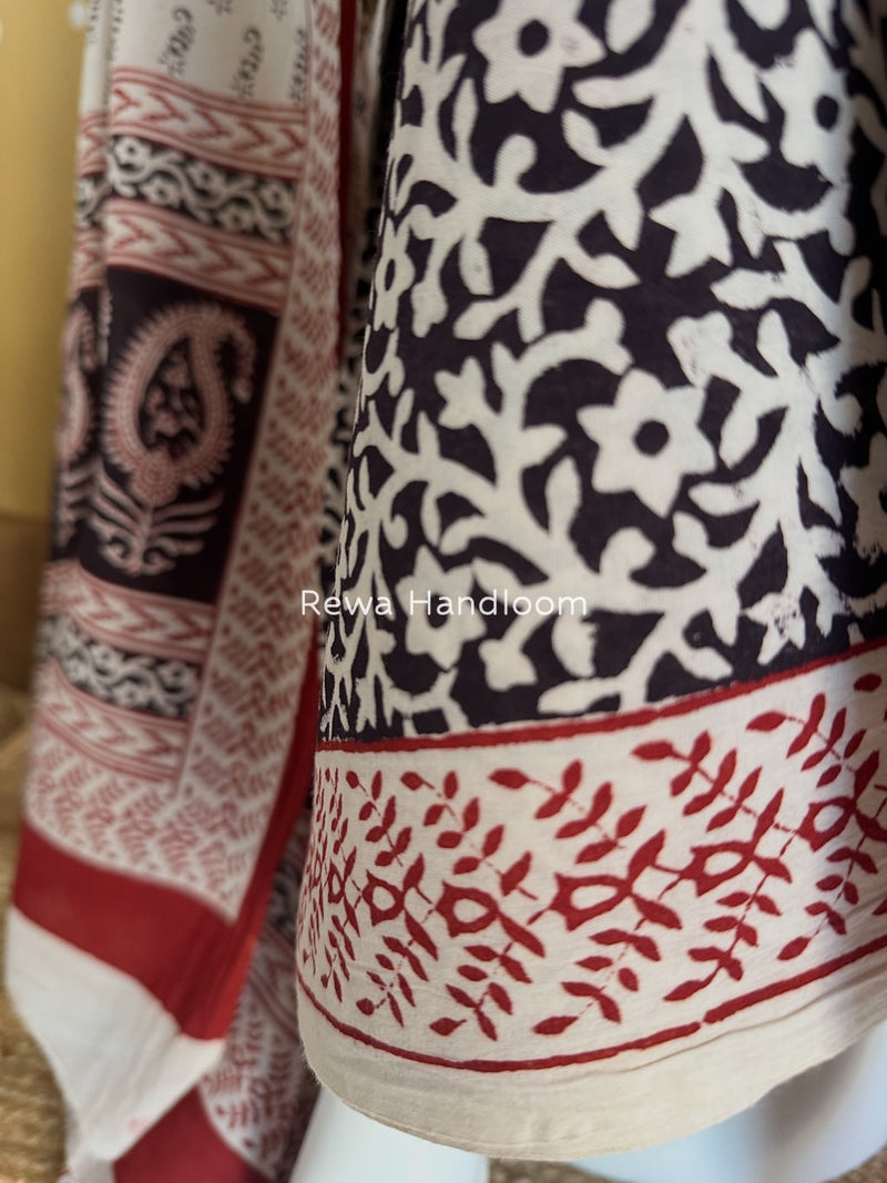  Bagh Print Cotton Suit