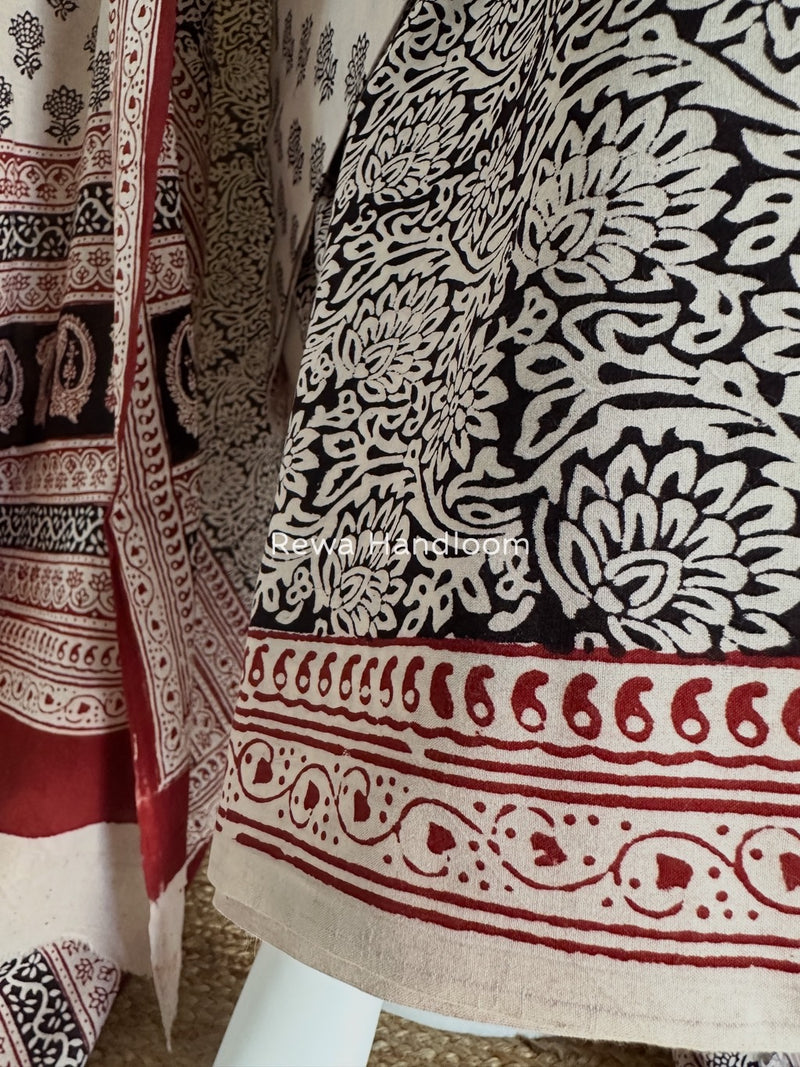  Bagh Print Cotton Suit