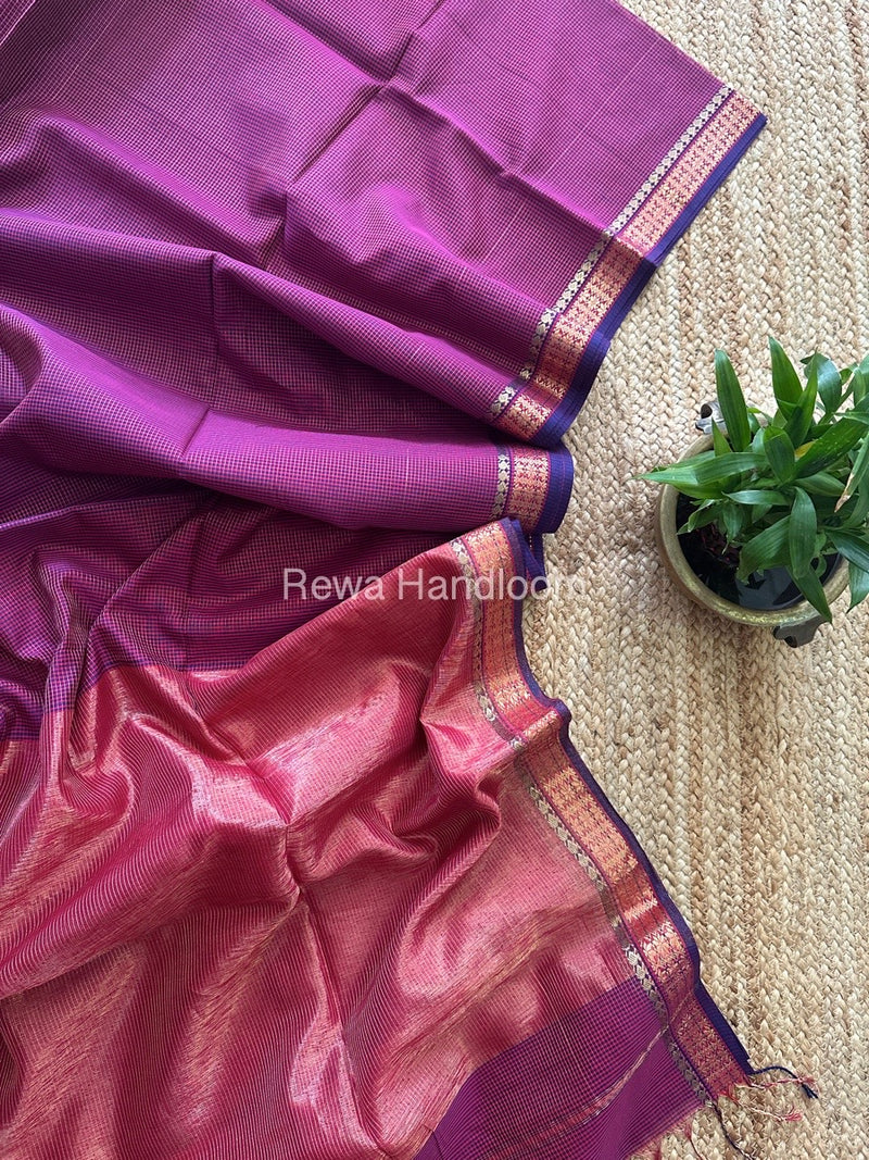Maheshwari Tissue Silk Saree