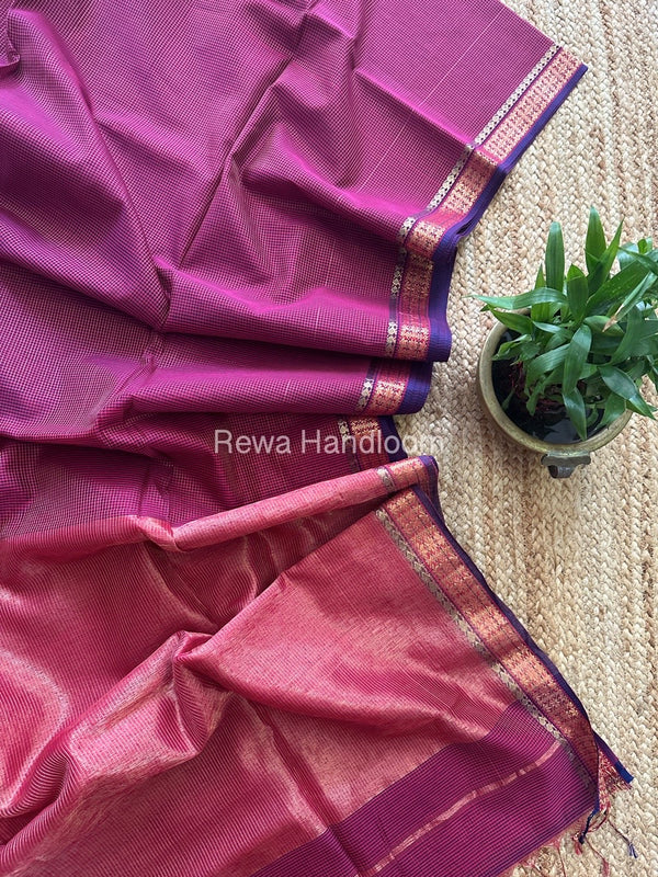 Maheshwari Tissue Silk Saree