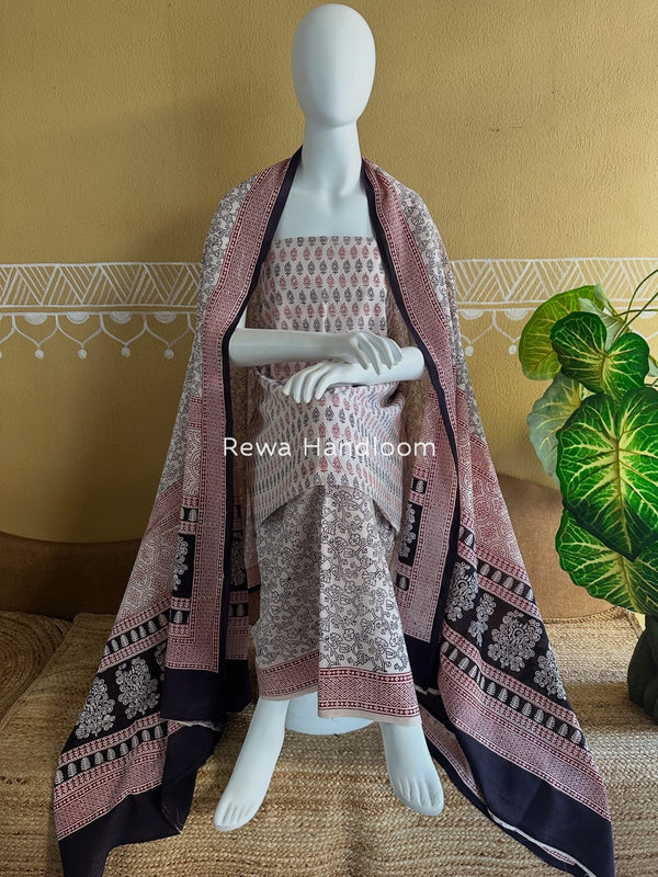  Bagh Print Cotton Suit
