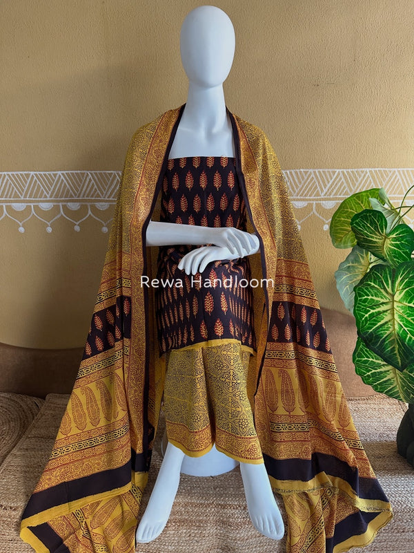  Bagh Print Cotton Suit