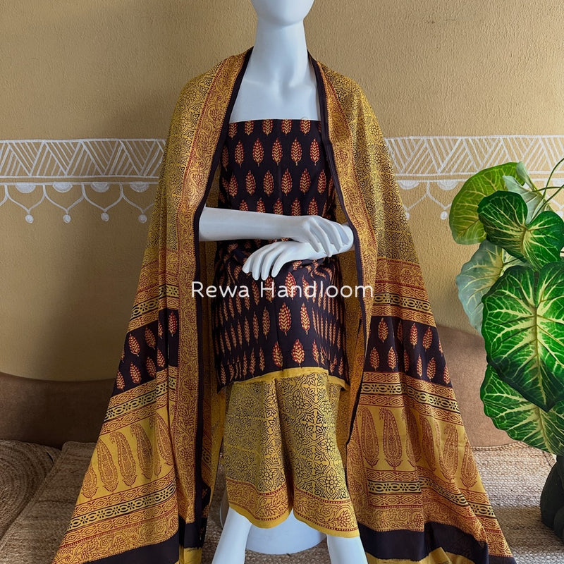  Bagh Print Cotton Suit