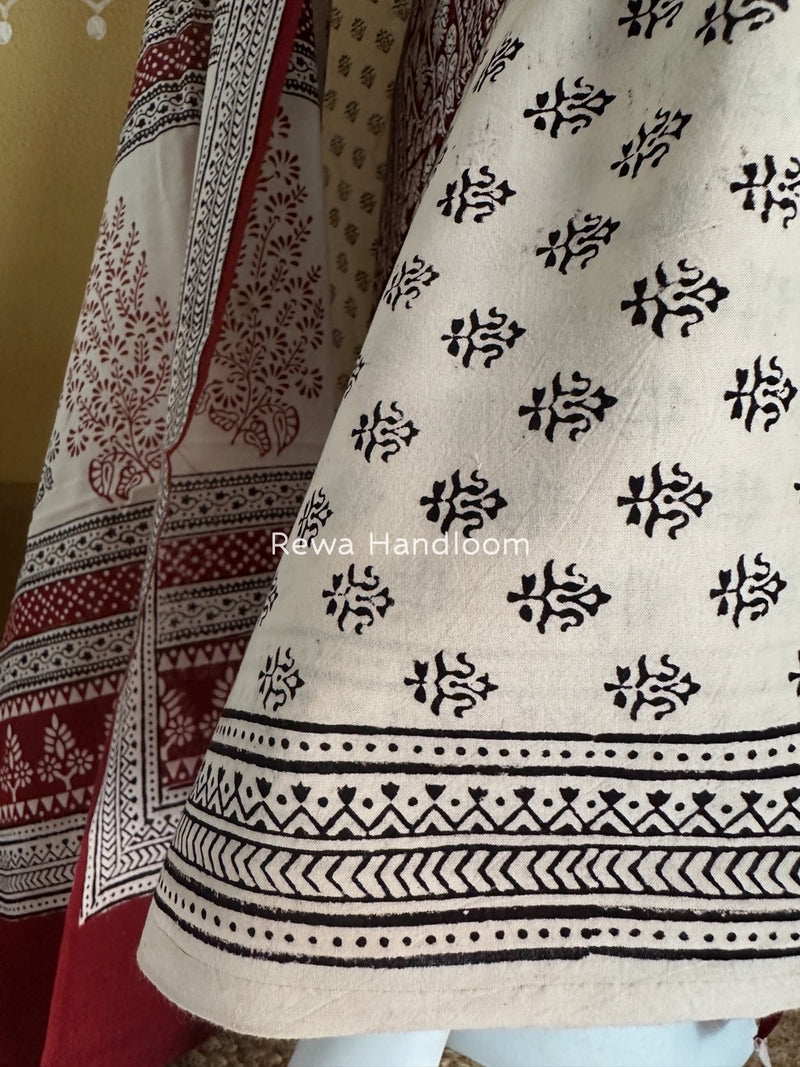  Bagh Print Cotton Suit