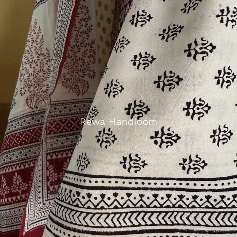  Bagh Print Cotton Suit