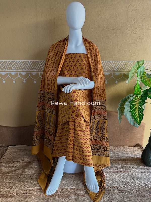 Bagh Print Cotton Suit