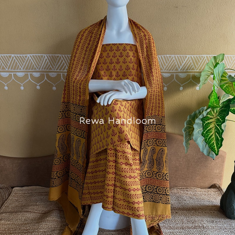  Bagh Print Cotton Suit