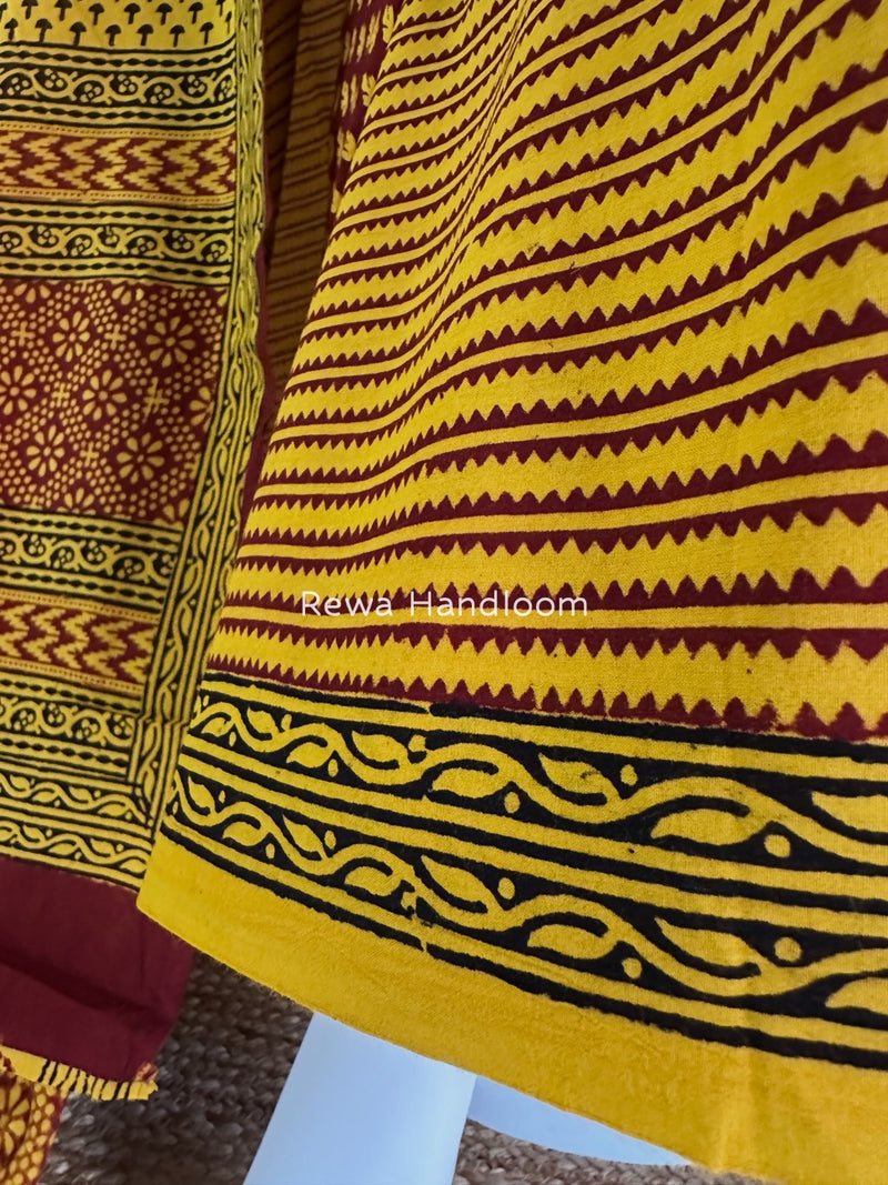  Bagh Print Cotton Suit