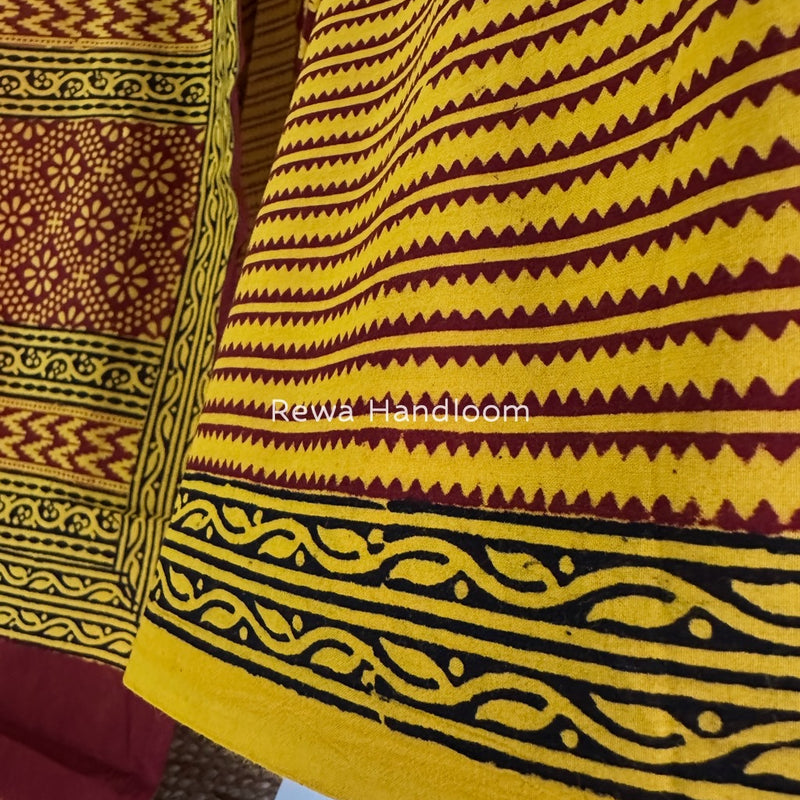  Bagh Print Cotton Suit