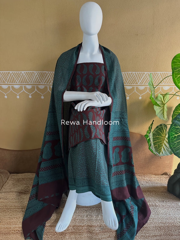 Bagh Print Cotton Suit