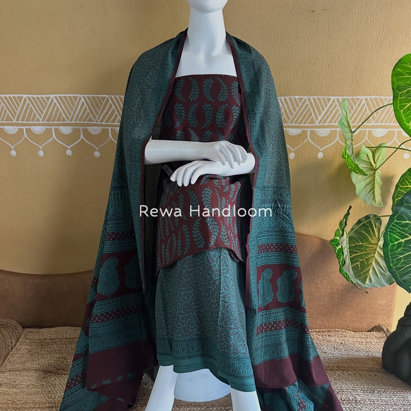  Bagh Print Cotton Suit