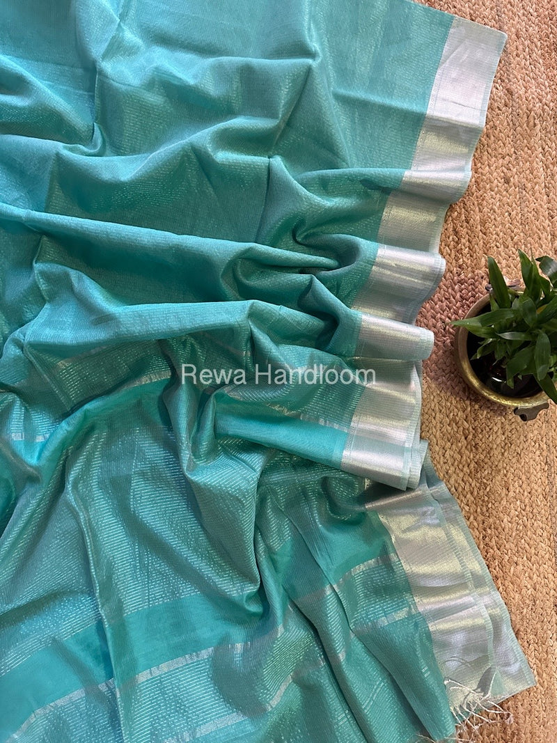 Exclusive Maheswari Silver Tissue Saree