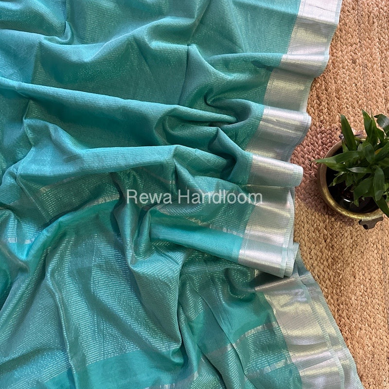 Exclusive Maheswari Silver Tissue Saree