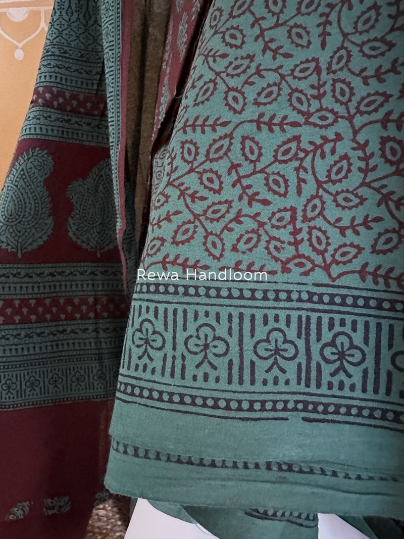  Bagh Print Cotton Suit