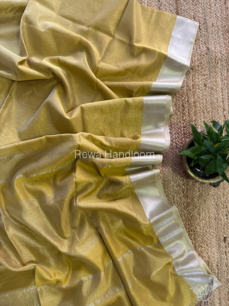 Exclusive Maheswari  Silver Tissue Saree