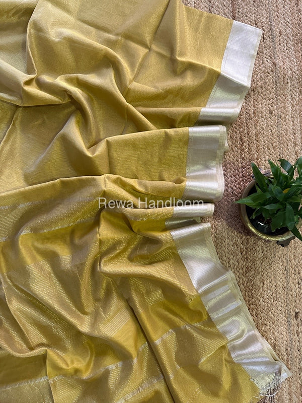 Exclusive Maheswari  Silver Tissue Saree